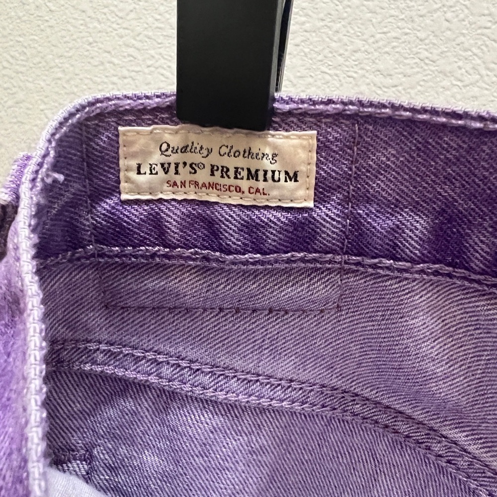 Levi’s fresh 501® ORIGINAL CROPPED WOMEN"S JEANS purple Sz 29 X 26 - Picture 13 of 14
